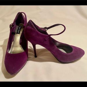 White House Black Market Rory purple suede